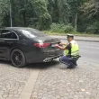 Акция на КАТ в Пловдив: Свалиха номерата на луксозен автомобил СНИМКИ