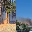 Голям пожар край Айтос наложи евакуация на жителите