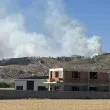 Голям пожар край Айтос наложи евакуацията на жители ВИДЕА