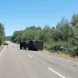 Пътят Созопол - Приморско остава частично затворен след зрелищната катастрофа