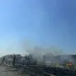Пожар се запали до Летище Бургас СНИМКИ