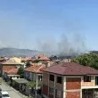 Две огнища горят до Карнобат СНИМКИ