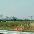 Пожар в индустриалната зона на „Тракия" – гъст дим се издига над района