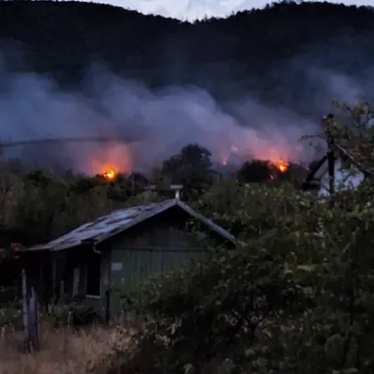 Беше много страшно – пламъци по 10 метра силен вятър