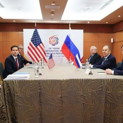 Среща между руския външен министър Сергей Лавров и държавния секретар