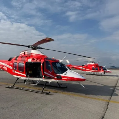 Медицински хеликоптер е откарал пациент от Разлог в София Пострадал
