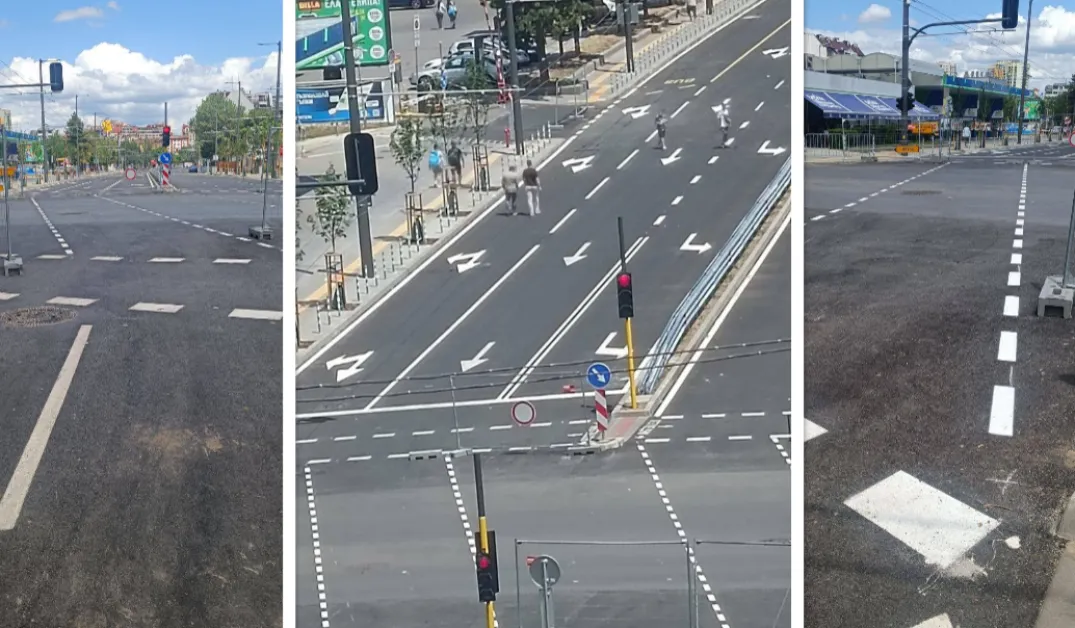 Нова пътна маркировка обърка столичани СНИМКИ