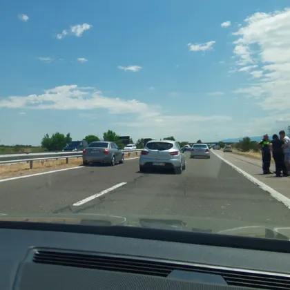 Катастрофа е станала на АМ Тракия днес За това сигнализира