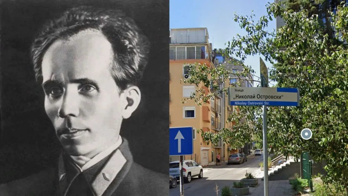 Парализираният руски писател - Николай Островски, чието име носят улици в страната