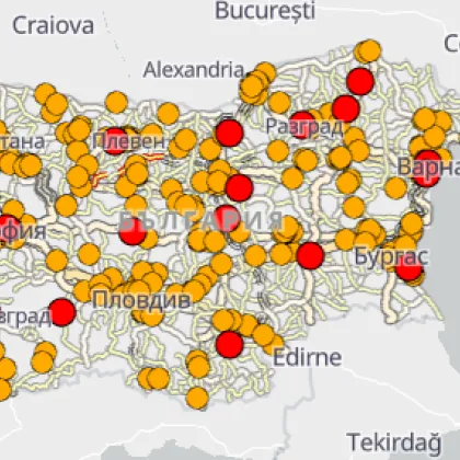 Министерството на вътрешните работи представи нова интерактивна карта която отчита