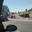 Две коли се блъснаха на "Тракия" СНИМКА