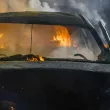 Пожар лумна в автоморга в Русенско