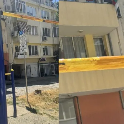 Намазаха с грес спортни съоръжения на открито в Ямбол СНИМКИ