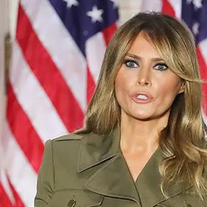 Първата дама на САЩ Мелания Тръмп както неочаквано се оказа