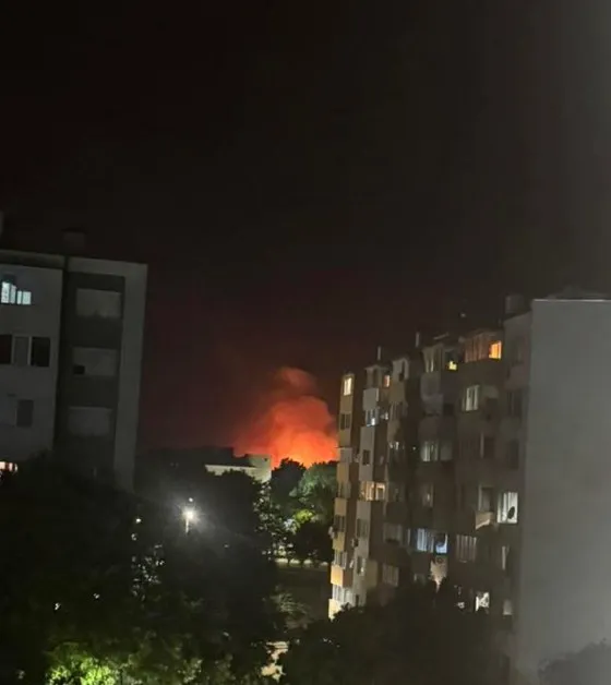 Избухна пожар край Димитровград СНИМКИ