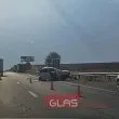 Меле на АМ Тракия! Кола е помляна, движението е затруднено СНИМКИ