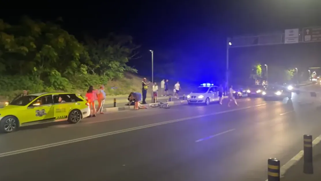 Блъснато дете и обърнато БМВ по таван в Несебър ВИДЕО