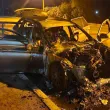 Автомобил се запали в движение и изгоря край Обзор