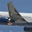 Кошмар на борда! Подпали се двигател на пътнически самолет ВИДЕО
