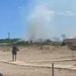 Пожар гори в района на плаж "Нестинарка"