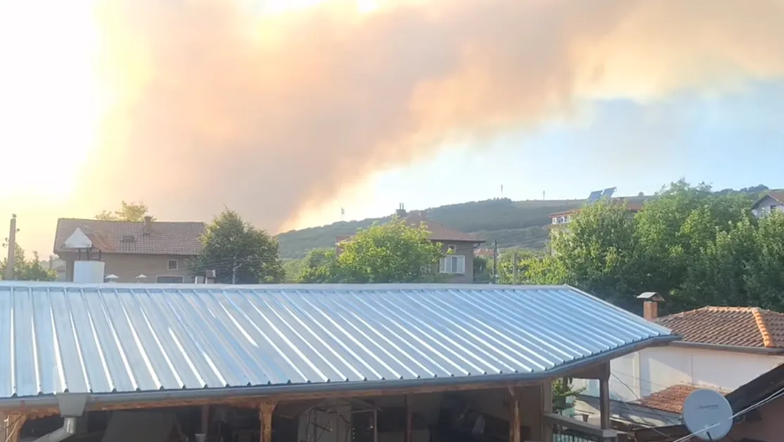Голям пожар край Костинброд, търсят доброволци за гасенето му ВИДЕО