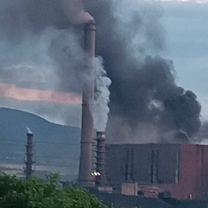 Потушен е пожарът в ТЕЦ "Бобов дол"