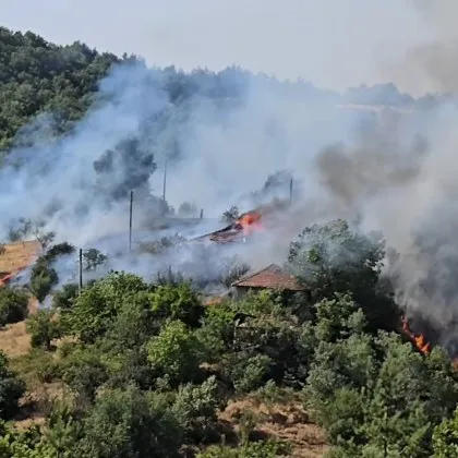 Огнен ад се разрази този следобед над спокойното доскоро село