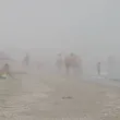 Мъгла покри плажовете на Черно море в Румъния ВИДЕО