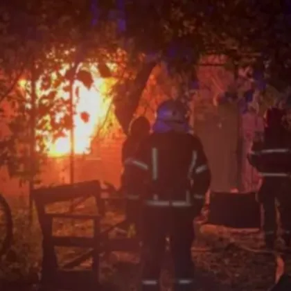 Пожари избухнаха тази нощ в украинската Запорожка област в резултат