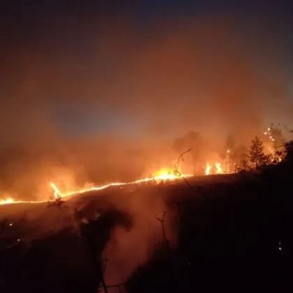 Магистралният електропровод който е 400 киловата и преминава през района