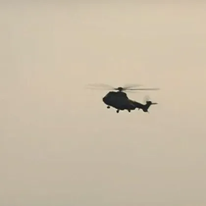 Първият хеликоптер в помощ за гасене на пожарите у нас