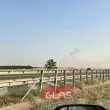 Огнен ужас в село Воденичарово – пламъците поглъщат ТКЗС и домове СНИМКИ