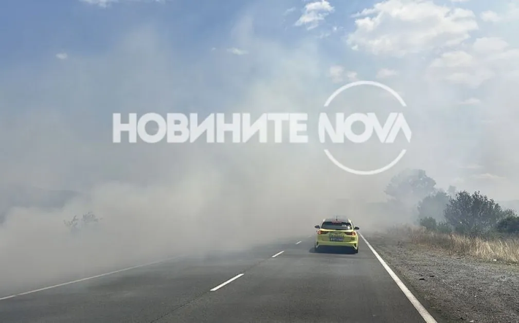 Избухнаха два пожара на Подбалканския път СНИМКА