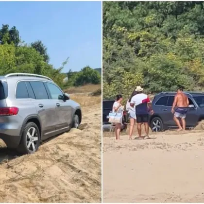 Пловдивчанин закъса в пясъка след да стигне плажа с джипа си СНИМКИ