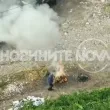 Мъж беше хванат да пали огън в село Плоски ВИДЕО
