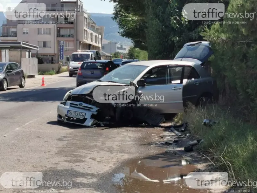 Катастрофа в Пловдив прати човек в болница