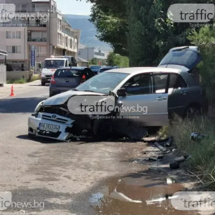 Катастрофа в Пловдив прати човек в болница