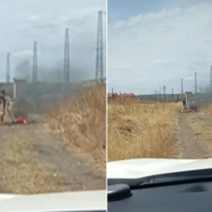 Мъж бе заснет да пали огън в близост до жп