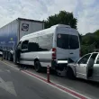 Камион, бус и кола се блъснаха край Габрово СНИМКА