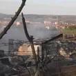 Гори гробище за бракувани автомобили в Харманли