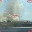 Пожар пламна край АМ Тракия!