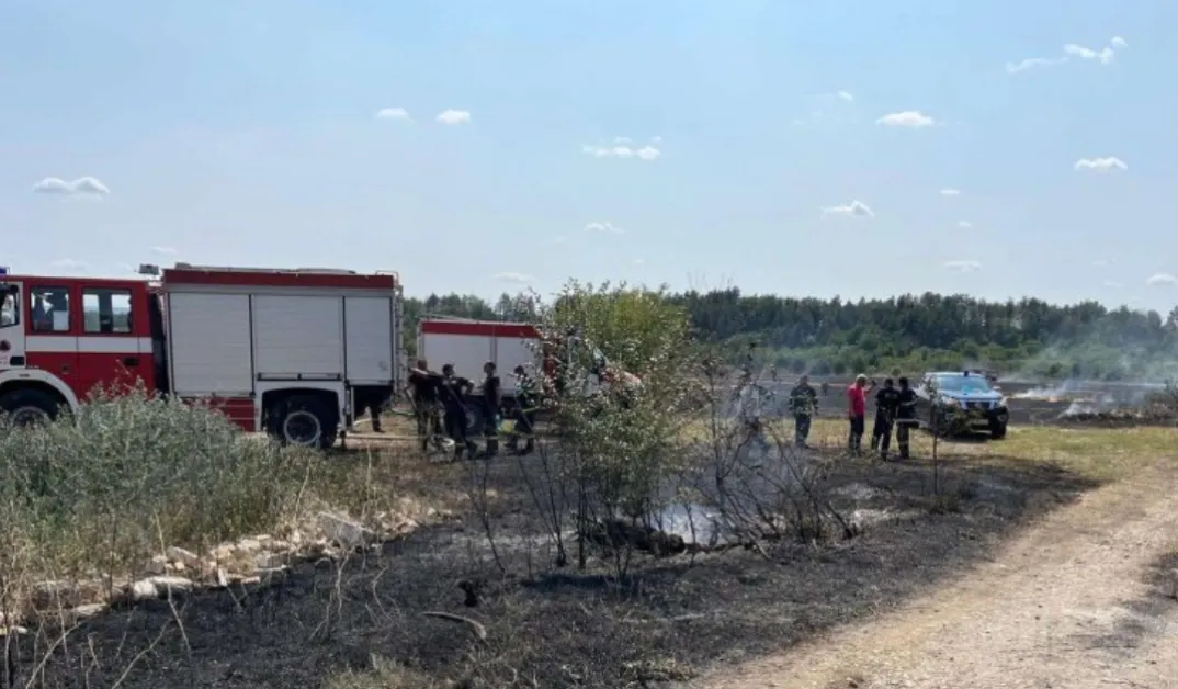 Пожар до електрическа подстанция в Шумен