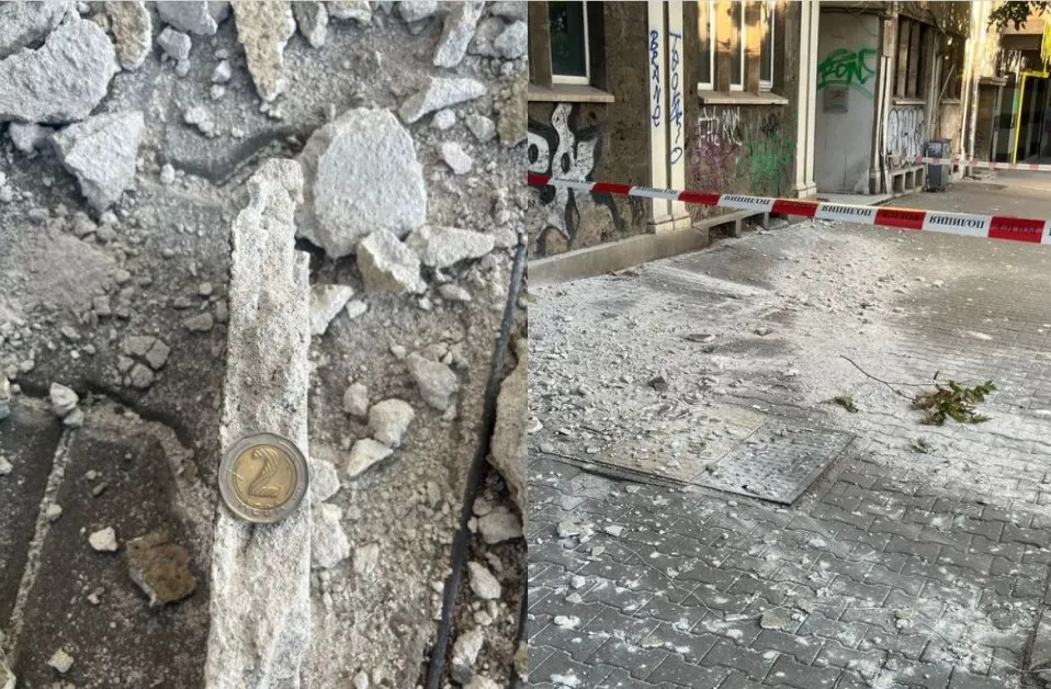 Огромно парче мазилка рухна върху двегодишно дете в София СНИМКИ