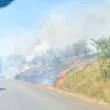 Избухна пожар край Велико Търново ВИДЕО