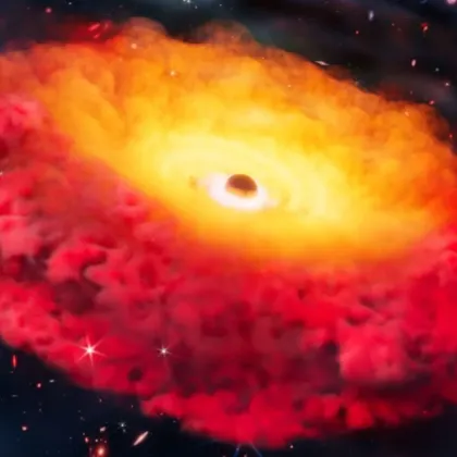 Най старата потвърдена черна дупка се е образувала когато Вселената е