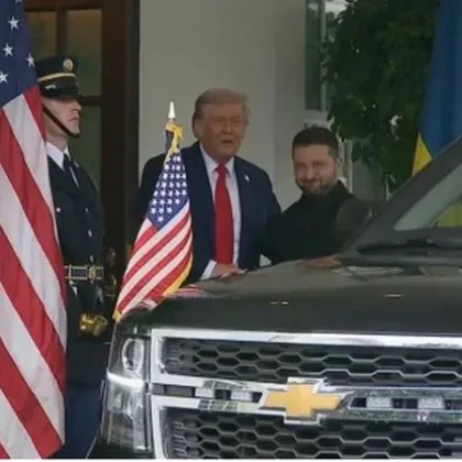 Президентът на САЩ Доналд Тръмп се среща с Володимир Зеленски