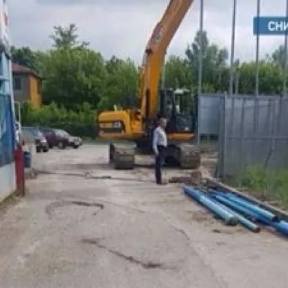 Улица заключена с катинар Това е факт в Божурище От