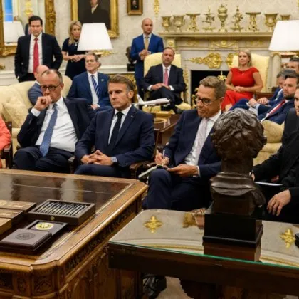 Когато украинският президент Володимир Зеленски и други европейски лидери посетиха