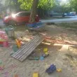 Екшънът в София: Осъждан многократно е мъжът, опитал да подпали жена, блъснал коли и помел детска площадка