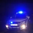Кола горя на паркинг пред блок